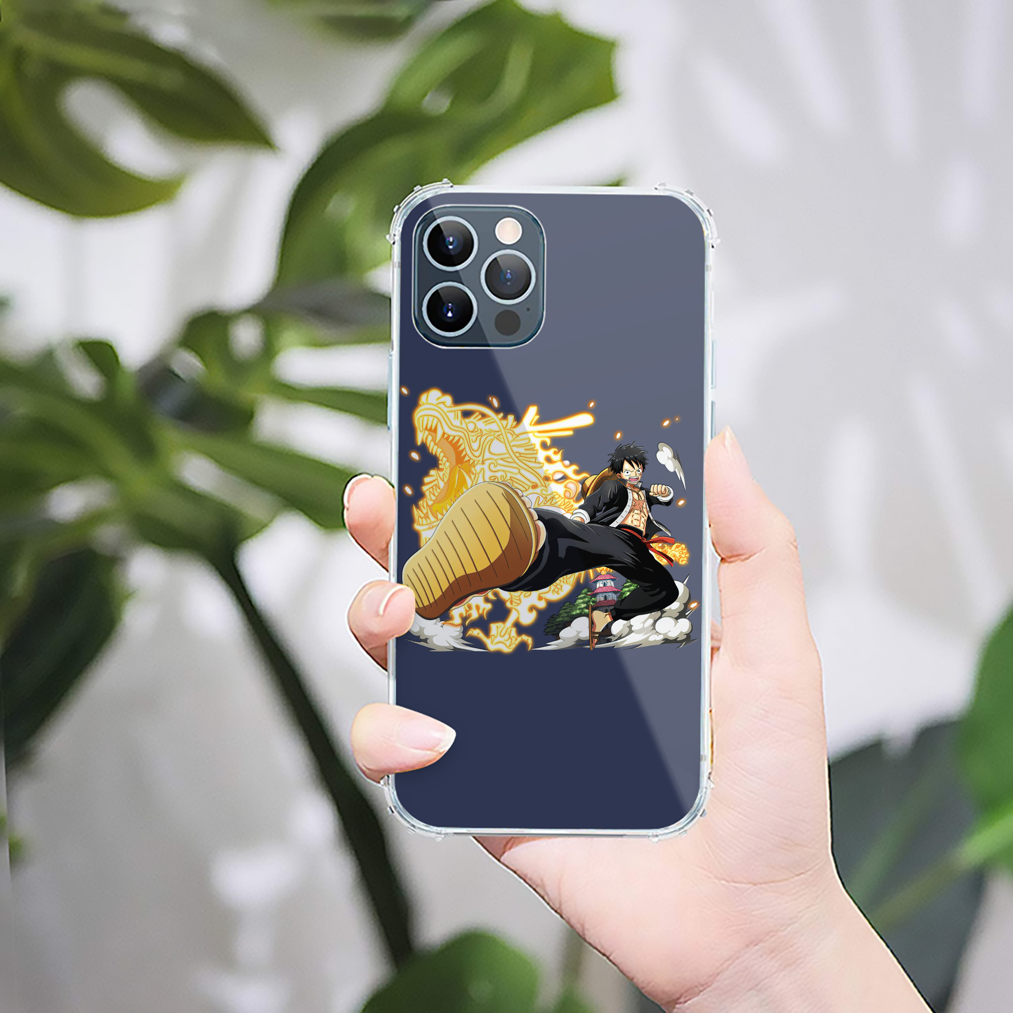 （画像用） ワンピース モンキー・D・ルフィ ONE PIECE Monkey D. Luffy 【iPhone 12シリーズ対応】透明スマホケース（クリアソフトケース）